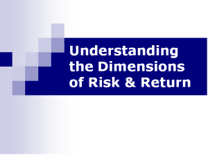 Understanding the Dimensions of Risk & Return_Title Slide